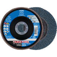 PFERD TOOLS POLIFAN-Disky s plochou PFC 125 Z50 SG POWER STEELOX