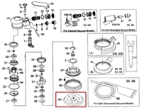 Aircraft ESS 150 Komposit PRO excentrikus csiszoló tányér (pos.40)