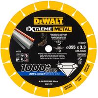 DeWALT Diamantový kotouc EXTREME METAL 355 x 25,4 x 3,3 mm DT40257