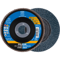 PFERD TOOLS POLIFAN-Disky s plochým okrajom PFC 115 Z 80 PSF STEELOX