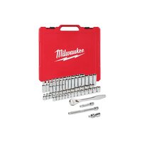 MILWAUKEE SADA 3/8&amp;quot; METRICKÝCH A COLOVÝCH NÁSTRČNÝCH KĽÚČOV S RAČŇOU (56 KS) 4932464946