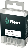 WERA 851/1 Z DIY Bity, PH 1 x 25 mm, 10-dielny