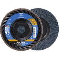 PFERD TOOLS POLIFAN-Disky s plochým okrajom PFC 125 Z 40 PSF TRIM STEELOX