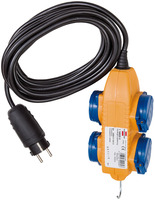 BRENNENSTUHL Kabel pro stavbu IP44 s powerblokem 10 m, cerný H07RN-F 3G1,5 *FR*