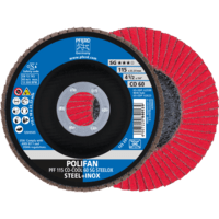 PFERD TOOLS POLIFAN-Disky s plochým okrajom PFF 115 CO-COOL 60 SG STEELOX