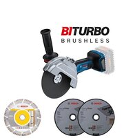 BOSCH GWS 18V-180 PC - 06019H6E01 - Akumulátorová uhlová brúska - Bez akumulátora a nabíjačky