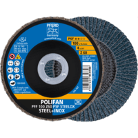 PFERD TOOLS POLIFAN-Disky s plochým okrajom PFF 100 Z 60 PSF STEELOX/16,0