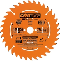 CMT Ultra tenký kotúč pre priečne rezy - D165x1,7 d20(+15,87) Z36 HW