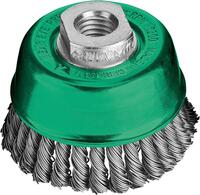 LESSMANN Kotúč kartáčový M14 65 x 0,5mm splietaný nerez Lessmann