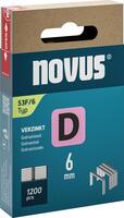 NOVUS Sponka typ D 53F / 6mm zn 1200ks Novus