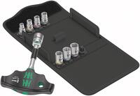 WERA Sada hlavíc 1/4" 9 diel T-rukoväť KK 400 RA Wera