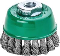 LESSMANN Kotúč kartáčový M14 65 x 0,50mm splietaný nerez V4A Lessmann