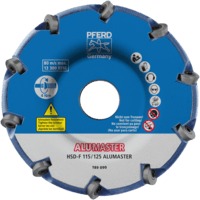 PFERD TOOLS Frézovacie nástroje s rezacími vložkami HSD-F 115/125 ALUMASTER HICOAT