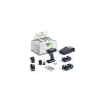 FESTOOL 577609 - Akumulátorové vrtací šroubovací T 18+3 HPC 4,0 I-Set