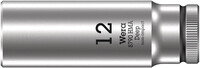 WERA 8790 HMA Deep Nástrojná hlavica, upínacia časť 1/4", 12 x 50 mm
