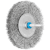 PFERD TOOLS Kolesové kefy s nasadeným hriadeľom RBU 8010/6 INOX 0,20