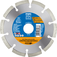 PFERD TOOLS Diamantové nástroje pre stavebný priemysel DS 125 x 2,2 x 22,23 PSF