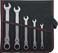 FORMAT Sada kľúčov očko-vidlicových 5 diel 8 - 19mm račňa s kĺbom Format