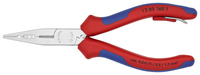 KNIPEX 13 05 160 T BK Elektrikárske kliešte s multi-komponentnými úchopmi, s integrovaným závesným o