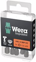 WERA Bit 1/4" imbus 5 x 50mm 840/4 IMP bal 5ks Wera