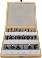 Sada fréz HW 24 kusov. S8 v drevenej skrini FORTIS