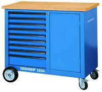 GEDORE 1504 0810 Pohyblivý pracovný stôl s 9 zásuvkami