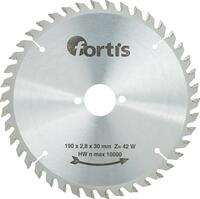 FORTIS Kotúč pilový 190 x 2,8 x 30mm Z42 W TK Fortis