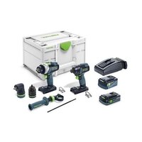 FESTOOL 577654 Csavarhúzó és fúrókészlet TID 18 5.0/4.0-Set TPC 18/4