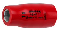 KNIPEX 98 47 11 Šesťhranný nástrčný kľúč pre šesťhranné skrutky s vnútorným štvorhranom 1/2" 54 mm