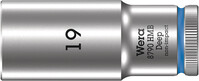 WERA 8790 HMB Deep Nástrojná hlavica, upínacia časť 3/8", 19 x 64 mm