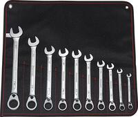 FORMAT Sada kľúčov očko-vidlicových 10 diel 8 - 24mm račňa prepínacia taška Format