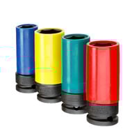 GEDORE K 19 LS-004 Sada pneumatických skrutkovačov 1/2" s ochrannou manžetou 4-dielna