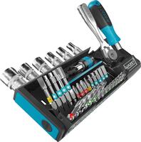 Sada hlavíc a bitov 1/4" s račňou 60Z L90mm 29diel 2300SH-1 HAZET