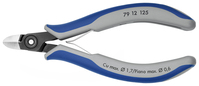 KNIPEX 79 12 125 Presné bočné cvikacie kliešte pre elektroniku s multi-komponentnými úchopmi leštené