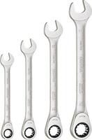 GEDORE Sada kľúčov očko-vidlicových s račňou 4 diel na opasok Gedore