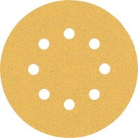 BOSCH Brusný papír EXPERT C470 s 8 otvory pro excentrické brusky, 125 mm, zrnitost 80, 5 ks - 260890080