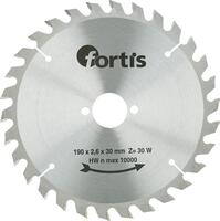 FORTIS Kotúč pilový 190 x 2,6 x 30mm Z30 W TK Fortis