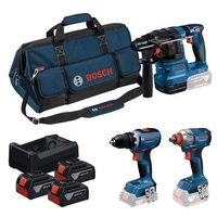 BOSCH Sada nářadí 18 V - GSR + GDX + GBH - 0615A50093