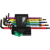 WERA 967/9 TX BO Multicolour 1 Sada úhlových kľúčov TORX® BO Multicolour, BlackLaser, 9 dielna