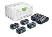 FESTOOL Energetická súprava SYS 18V 4xTBX4/TCL6DUO  578823