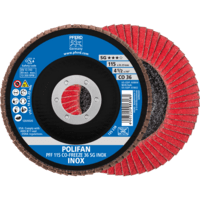 PFERD TOOLS POLIFAN-Disky s plochou PFF 115 CO-FREEZE 36 SG INOX