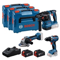 BOSCH Súprava náradia 18 V - GSR 18V-65 + GBH 18V-22 + GWS 18V-8 - 0615A5009G