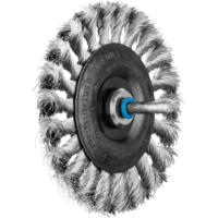 PFERD TOOLS Kolesové kefy s nasadeným hriadeľom RBG 10012/6 INOX 0,35