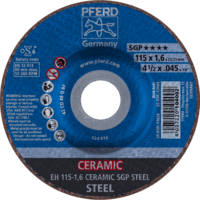 PFERD TOOLS Rezné kotúče EH 115-1,6 CERAMIC SGP OCEĽ