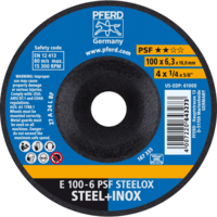 PFERD TOOLS Brúsky E 100-6 PSF STEELOX/16,0