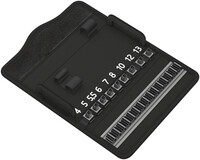 WERA 9417 Textilný box Kraftform Kompakt Zyklop Mini 2, prázdny, 180 x 88 x 46 mm