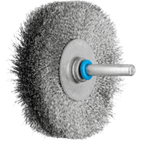 PFERD TOOLS Kolesové kefy s nasadeným hriadeľom RBU 7015/6 INOX 0,15