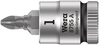 WERA 8755 A Pozidriv Zyklop zástrčný nástavec, upínacia časť 1/4", PZ 1 x 28 mm
