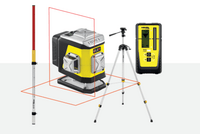 NIVEL SYSTEM Laser krížový 2x 360° s červeným lúčom CL2R Set