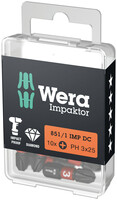 WERA 851/1 IMP DC PH DIY Impaktor PH bity, PH 3 x 25 mm, 10-dielny